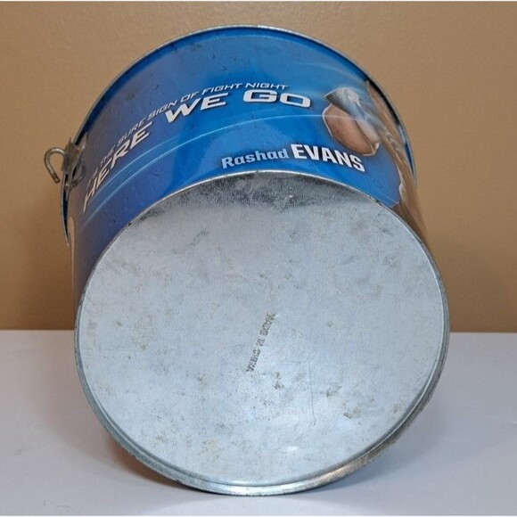 UFC Rashad Evans Bud Light Beer Ice Bucket Tin Anheuser Busch MMA Promo Bar - Picture 6 of 6